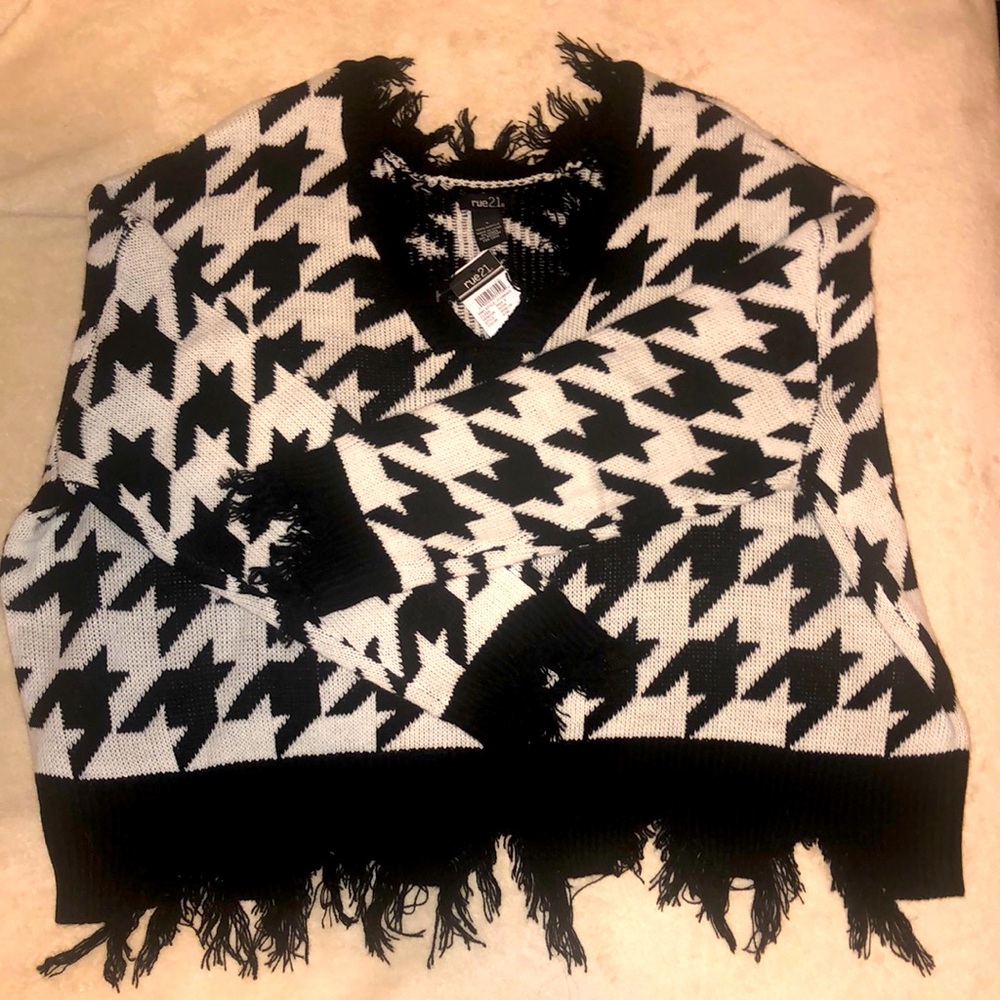 Cropped slouchy sweater